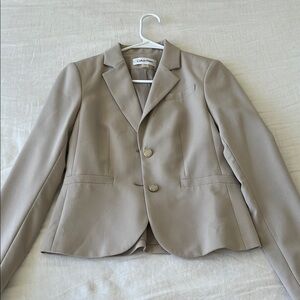 Calvin Klein Women's Cream Blazer
